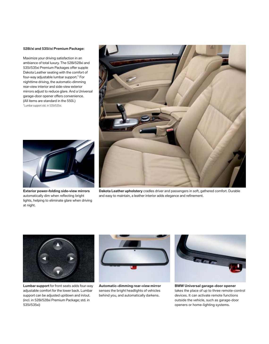 2008 BMW 5-Series Brochure Page 24